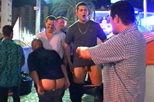 A group of drunk British lads on holiday in Ibiza can't wait to get their dicks and arses out when there's a camera about! A group of drunk British lads on holiday in Ibiza can't wait to get their dicks and arses out when there's a camera about!