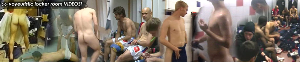You can almost smell the sweat and testosterone from our locker room clips. Post match interviews with rowdy sportsmen, guys caught unawares getting changed and showering, guys giving each other a massage, high jinks and horseplay! You can almost smell the sweat and testosterone from our locker room clips. Post match interviews with rowdy sportsmen, guys caught unawares getting changed and showering, guys giving each other a massage, high jinks and horseplay!