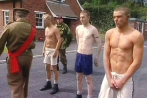 More from Bad Lads Army - young thugs are beaten into shape in the parade ground. The cocky lads are stripped to reveal their muscled bodies and soon reduced to gibbering wrecks! More from Bad Lads Army - young thugs are beaten into shape in the parade ground. The cocky lads are stripped to reveal their muscled bodies and soon reduced to gibbering wrecks!